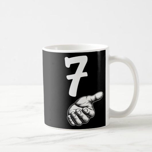 Mug Numéro 7 Duo correspondant 67 Mème Génération Alph (Droite)