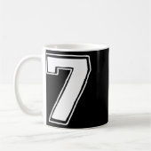 Mug Numéro 7 Six Sept 6 7 Meme 67 Drôle 7e Anniversair (Gauche)