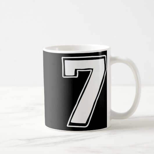 Mug Numéro 7 Six Sept 6 7 Meme 67 Drôle 7e Anniversair (Droite)