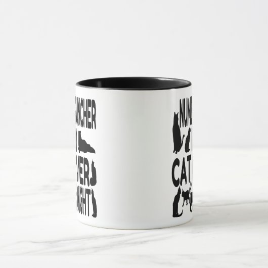 Mug Numéro Amoureux des chats Cruncher (Centre)