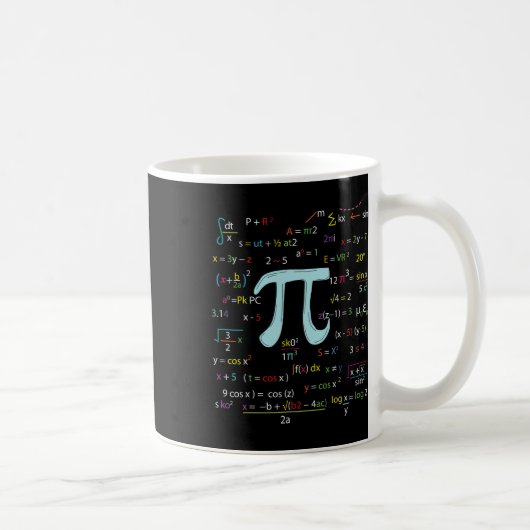 Mug Numéro Cercle Pi Formules Nerdy Mathématiciens Pi (Droite)