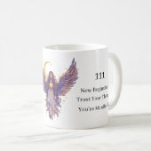 Mug Numéro d'ange personnalisé Art Céleste (Devant droit)