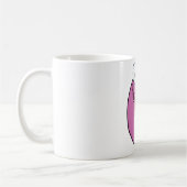 Mug Numéro de dessin 6 amusant violet souriant six (Gauche)
