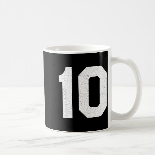 Mug Numéro de maillot #10 10e anniversaire (Droite)