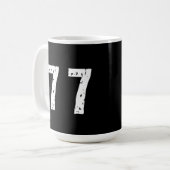 Mug Numéro de sport 77 (Devant gauche)