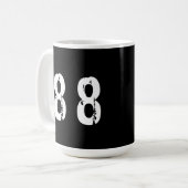 Mug Numéro de sport 88 (Devant gauche)