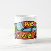 Mug Numéro de voiture de course 88 (Centre)