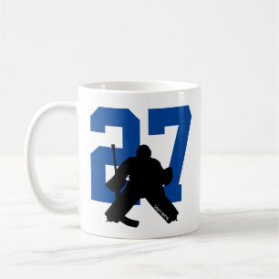 Mug Numéro du joueur de gardien de but de hockey pers