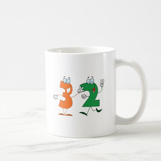 Mug Numéro heureux 32 (Droite)