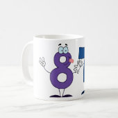 Mug Numéro heureux 87 (Devant gauche)
