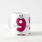 Mug Numéro heureux 99 (Devant gauche)