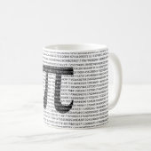 Mug Numéro noir d'origine pi jour symbole mathématique (Devant droit)