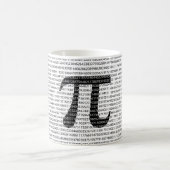 Mug Numéro noir d'origine pi jour symbole mathématique (Centre)