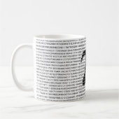 Mug Numéro noir d'origine pi jour symbole mathématique (Gauche)
