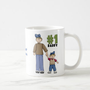 Mug Numéro un, #1 Père père et garçon enfant