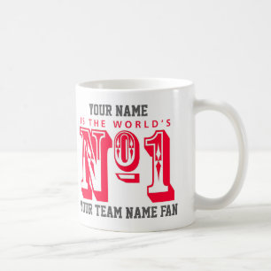 Mug Numéro Un Du Fan De Football. Supporter du footbal