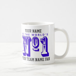 Mug Numéro Un Du Fan De Football. Supporter du footbal