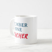 Mug Numéro un enseignant (Devant gauche)