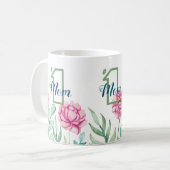 Mug Numéro Un Maman, Peony Garden (Devant gauche)