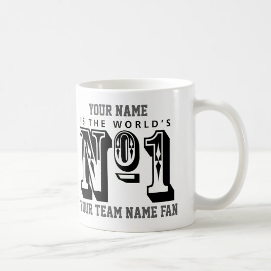 Mug Numéro Un Ventilateur De Football (Droite)