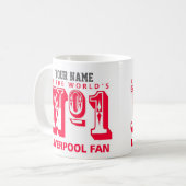 Mug Numéro Un Ventilateur Liverpool (Devant gauche)