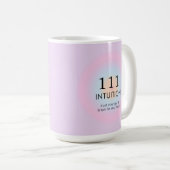 Mug Numérologie moderne des nombres anges 111 Intuitio (Devant droit)