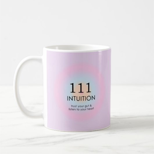 Mug Numérologie moderne des nombres anges 111 Intuitio (Gauche)