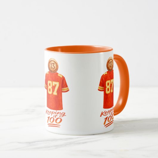 Mug Numerology It Adds Up: Keeping It 100 (Devant droit)