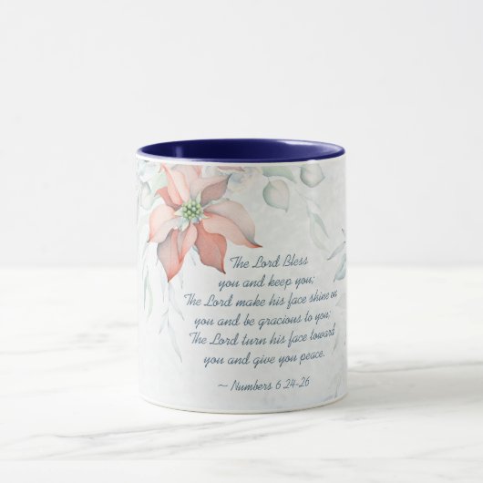 Mug Numéros 6:24-26 Le Seigneur vous bénisse Noël (Centre)