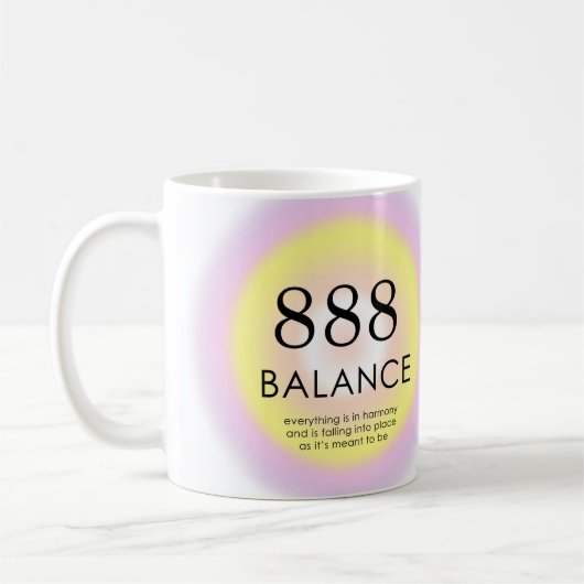 Mug Numéros d'ange Numérologie Signification 888 Balan (Gauche)