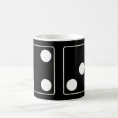 Mug Numéros DICE pips blanc 4 & 3 + vos idées (Centre)