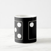 Mug Numéros DICE pips blanc 5 & 2 + vos idées (Centre)