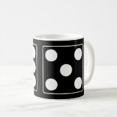 Mug Numéros DICE pips blanc 6 & 5 + vos idées (Devant droit)