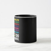 Mug Numéros mathématiques 100e Jour de l'école Enseign (Centre)