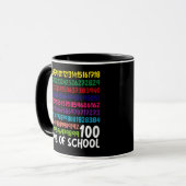 Mug Numéros mathématiques 100e Jour de l'école Enseign (Devant gauche)