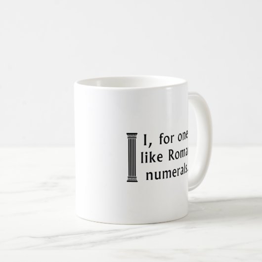 Mug Numéros romains (Devant droit)