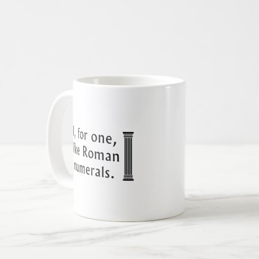 Mug Numéros romains (Devant gauche)
