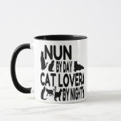 Mug Nun Amoureux des chats (Gauche)