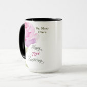 Mug Nun Custom Name 70th Anniversary Jubilee Rose (Devant gauche)