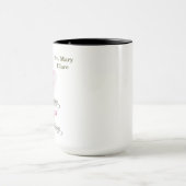 Mug Nun Custom Name 75th Anniversary Pink Rose (Centre)