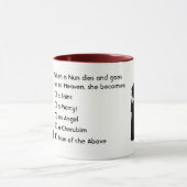 Mug Nun Fun - humour propre, Nun Heaven Joke (Centre)