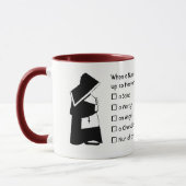 Mug Nun Fun - humour propre, Nun Heaven Joke (Gauche)