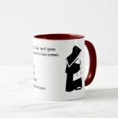 Mug Nun Fun - humour propre, Nun Heaven Joke (Devant droit)
