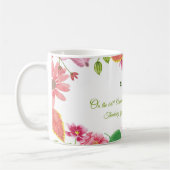 Mug Nun Religious 60e Anniversaire Fleurs aquarelles (Gauche)