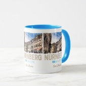 Mug Nuremberg Bavière Vintage Allemagne Souvenir (Devant droit)