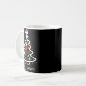Mug Nurse Christmas Tree Shirt Stethoscope Nursing Nic (Devant gauche)