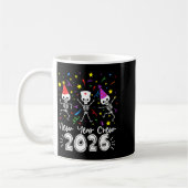 Mug Nurse Dancing Skeleton New Year Crew 2026 Funny Er (Gauche)