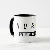 Mug Nurse Everyday Super héros (Devant gauche)