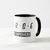 Mug Nurse Everyday Super héros (Devant droit)