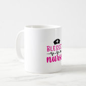Mug Nurse Gift | Blessed Nurse (Devant gauche)